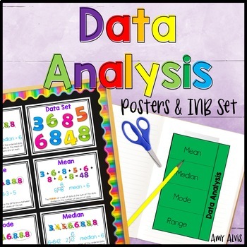 Preview of Data Analysis Posters and Graphic Organizer INB Set Anchor Chart
