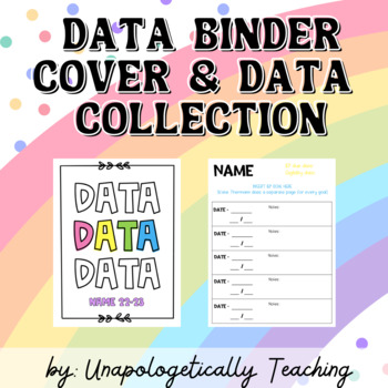Preview of Data Binder Cover & Data Collection Sheet