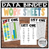 Data Binder: Sight Word Lists