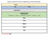 Data Collection/Documentation for On-line Distance Learnin