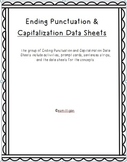 Data Collection - Ending Punctation & Capitalization Data Sheets