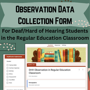 Preview of Data Collection Form for DHH Observation in General Education Classroom