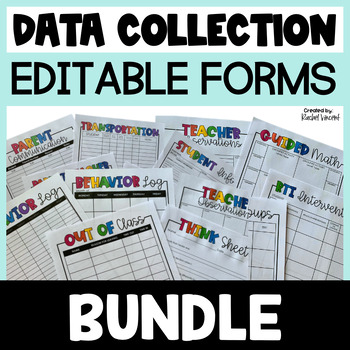 Preview of Data Collection Forms Bundle