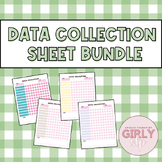 Data Collection Sheet BUNDLE for SLP, PT, OT, Teachers, SP