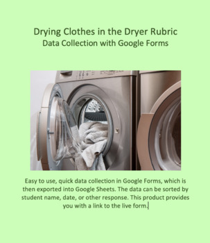 Preview of Data Collection for Drying Clothes developed for Google Forms