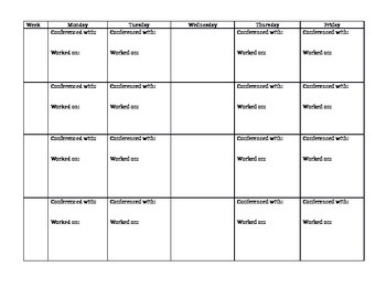 Preview of Data Collection for Push-In Writing