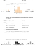 Data Distribution Assessment 9th Grade Math 