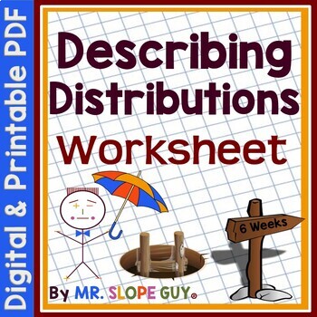 Preview of Shapes of Data Distributions Worksheet