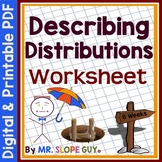 Shapes of Data Distributions Worksheet