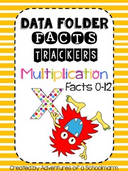 Preview of Data Folder Math Facts Tracker - FREEBIE!
