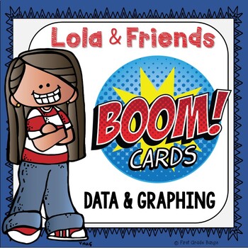 Preview of Data & Graphing Boom Cards Digital Resource