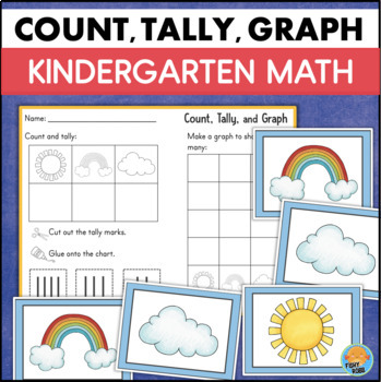 Preview of Kindergarten Counting Objects to 5 Sorting Creating Simple Graphs Tally Marks