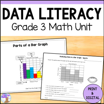 Preview of Data Literacy Unit - Sorting & Graphing - Grade 3 Math Ontario - Data Management