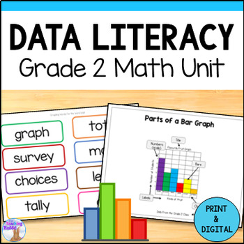 Preview of Data Literacy Unit Sorting & Graphing - Data Management Grade 2 Math (Ontario)