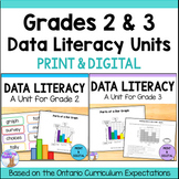 Data Literacy Units Bundle - Grades 2 & 3 Math (Ontario) P