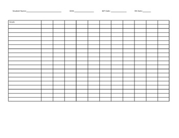 Data Log grid by PumpkinPie Speech Supplies | Teachers Pay Teachers