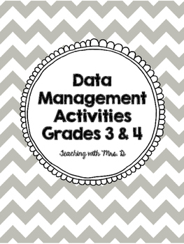 Preview of Data Management Activities Grade 3 and 4