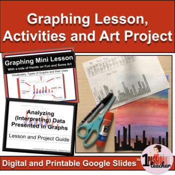 Preview of Data Management Ontario | Graphing | Lesson with Activities and Project Bundle