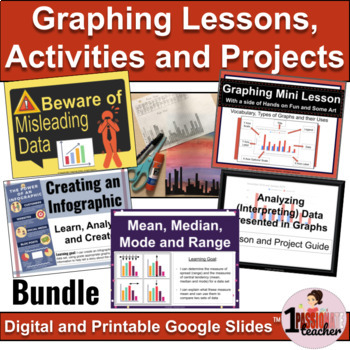 Preview of Data Management Ontario | Graphing | Data Literacy Bundle