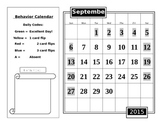 Editable Calendar Data Notebook Behavior Clip Chart or Fli