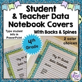 Data Notebook Covers for Teachers & Students (4th Grade) E