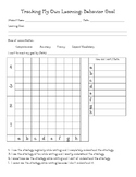 Data Notebook Student Behavior Goal Tracking Sheet