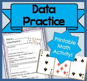Preview of Data Practice- Median, Mode, Range