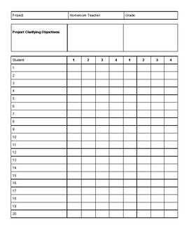 Data Recording Sheet and Rubric by ART makes you smART | TpT