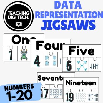 Preview of Data Representation Jigsaw Puzzles ACTDIK002 - Digital Technology Activities