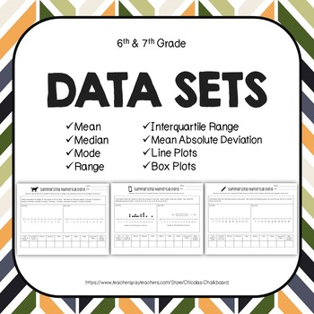 Preview of Data Sets: Mean, Median, Mode, Range, Interquartile Range, Box Plots, Dot Plots