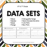 Data Sets: Mean, Median, Mode, Range, Interquartile Range,
