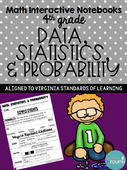 Preview of Data, Statistics, & Probability Interactive Notebook