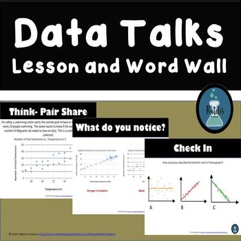 Preview of Analyzing and Interpreting Data NGSS Data Talks Lesson and Word Wall