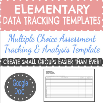Preview of Data Tracking: Assessment to Small Group Instruction 