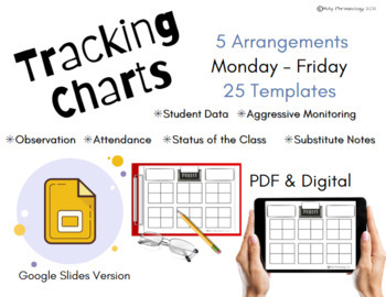 Preview of Data Tracking Charts (Google Slides)