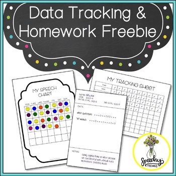 Preview of Student Data Tracking Sheets - Speech Therapy Freebie