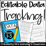 Primary Data Tracking Sheets! (Editable & PDF!) Differenti