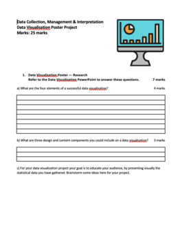 Preview of Data Visualisation Poster Project Booklet