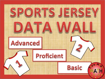 Preview of Data Wall - Sports Jersey Theme  EDITABLE