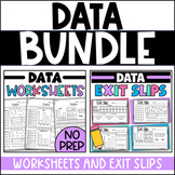 Data Worksheets and Exit Slips: Bundle