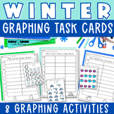 Data and Bar Graphs Winter Graphing Task Cards Morning Bin