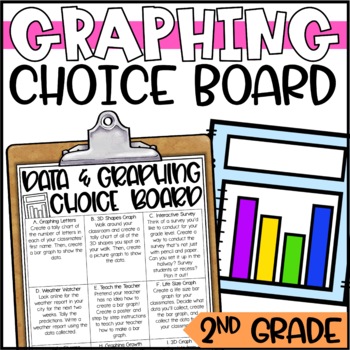 Preview of Data and Graphing Math Menu and Enrichment Activities
