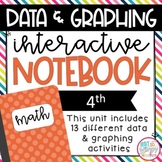 Data and Graphing Interactive Notebook for 4th Grade