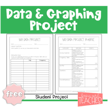 Preview of Data and Graphing Project Freebie
