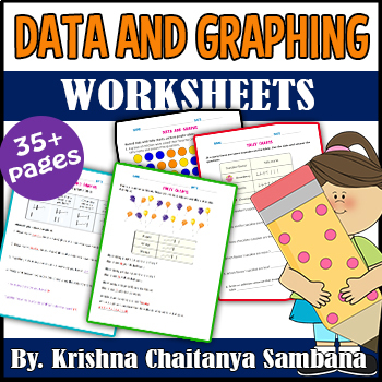 Preview of Data and Graphing Worksheets - Bar Graphs, Picture Graphs & Tally Charts