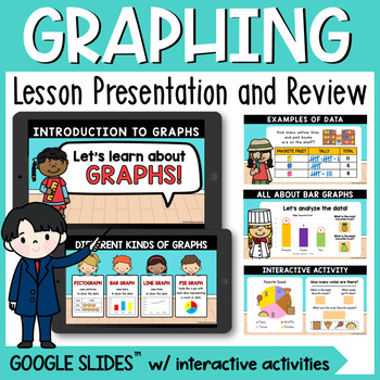 Preview of Data and Graphs Google Slides ™ Lesson Tally and Graph Kindergarten Review