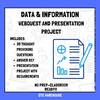 Preview of Data and Information WebQuest and Media Piece Project