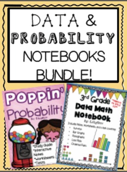 Preview of Data and Probability Math Notebooks BUNDLE!!