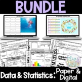 Data and Statistics Bundle | Mean Median Mode |  Box and W