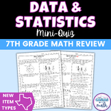 Data and Statistics Mini Quiz | STAAR New Question Types |